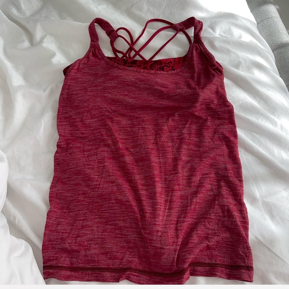 vintage lululemon tank top with built in bra